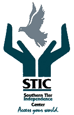 STIC Logo, a stylized representation of two open hands releasing a bird in flight