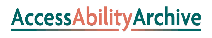 Click here for the AccessAbility Archive of past newsletters